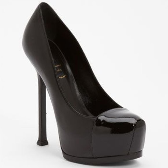 Saint Laurent Tribute Tribtoo Black 38.5 - Picture 1 of 7